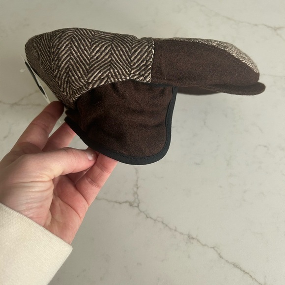 Levi’s Dockers NWT Patchwork Newsboy-Cabbie Hat with Ear Flaps - Picture 3 of 6